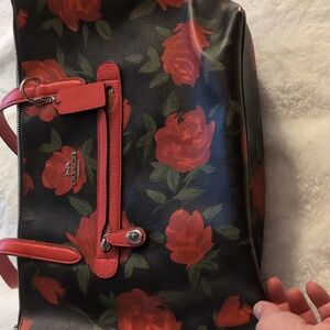 Coach Camo Rose Signature Tote